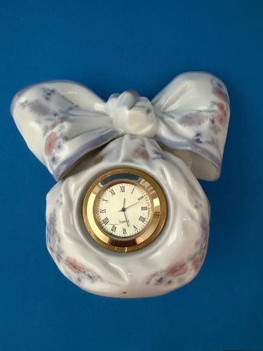 Lladro 5970 bow clock - lladro,