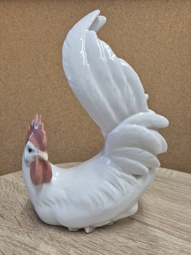 Lladro white cockerel - lladro, cockerel”