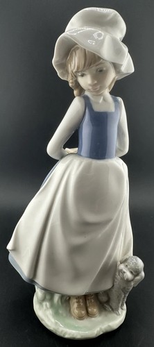 Retired lladro nao girl - girl, with