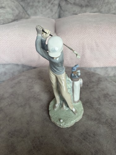 Lladro vintage male golfer - vintage,