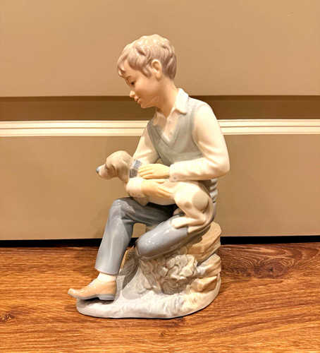 Lladro porcelain figurine boy - lladro,
