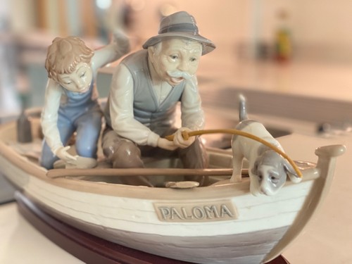 Lladro 5215 fisherman with - lladro,