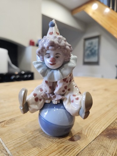 Lladro clown having ball - lladro, a
