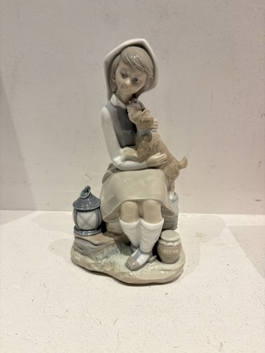 Vintage lladro girl with - girl,