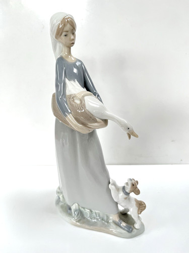 Lladro girl with - with, goose