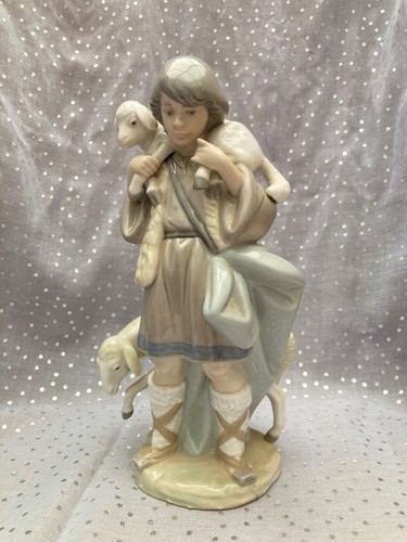 Lladro shepherd boy with lamb - shepherd,