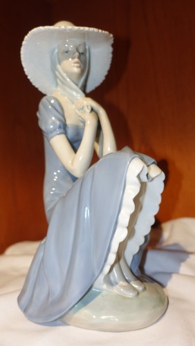 Nao lladro pensive girl - nao,