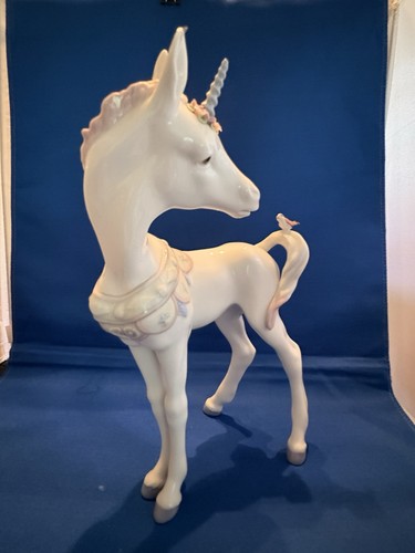 Lladro unicorn and - unicorn, figurine
