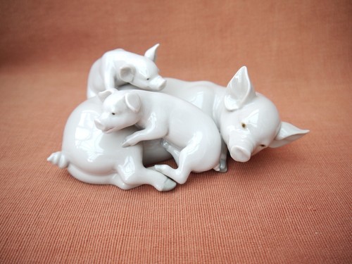 Lladro playful piglets - , piglets"
