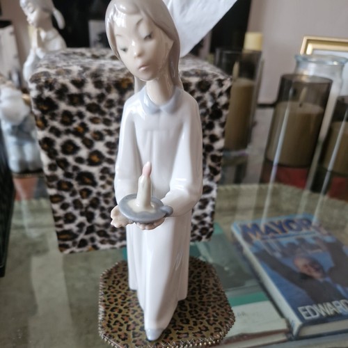 Lladro girl holding candle - lladro,