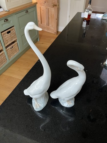 Lladro pair swans - pair, of
