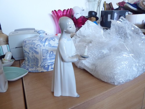 Lladro lady with candle