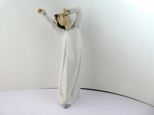 Lladro boy awaking stretching - boy, awaking,