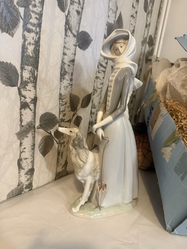 Lladro lady figure with - lladro,