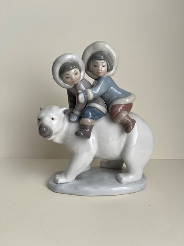 Lladro eskimo riders porcelain - lladro,