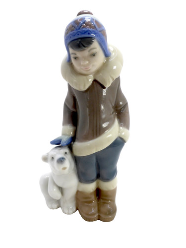 Lladro eskimo child with - ",