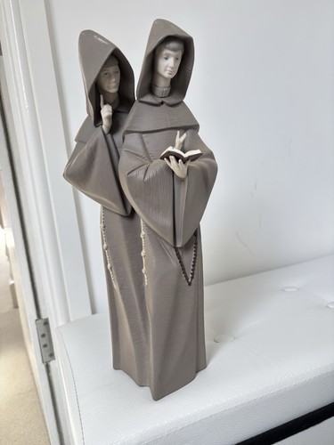 Lladro porcelain monks - lladro,