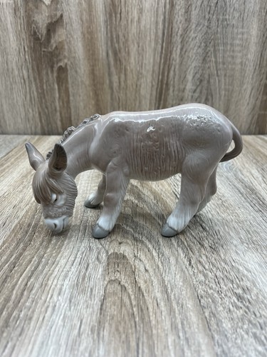 Lladro donkey figurine head - lladro,