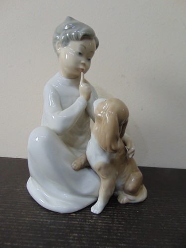 Lladro shhh quiet puppy - lladro,