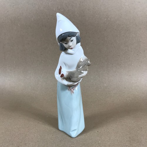 Lladro shepherdess with - shepherdess,