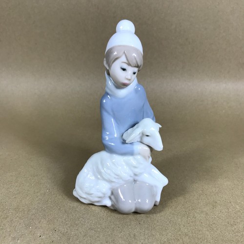 Lladro shepherd with lamb - lladro,